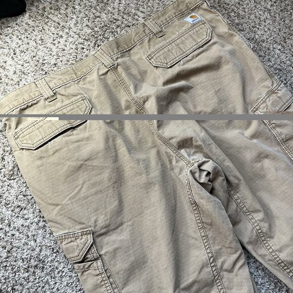 Carhartt Force Tappen Cargo Pants Mens 44x32 Gray Relaxed Fit Ripstop Workwear - Picture 10 of 11